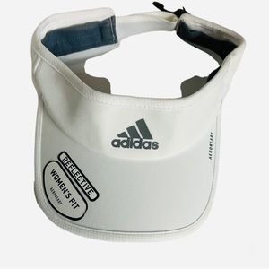 adidas Women's Fit Aeroready Adizero II Visor, White/Gray One Size Fits All